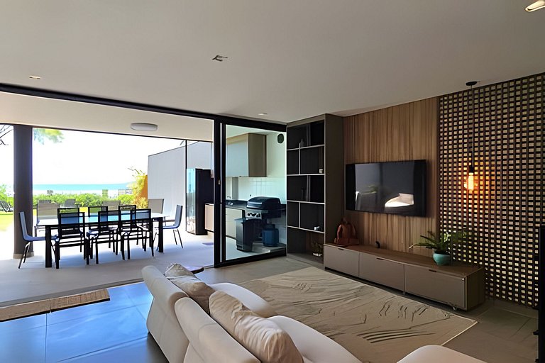 Casa 4 Suítes em Camburi | Piscina com Vista para o Mar
