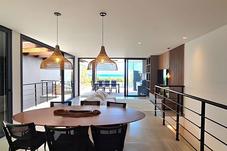 Casa 4 Suítes em Camburi | Piscina com Vista para o Mar