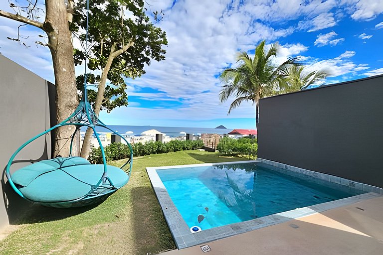 Refúgio Vista Mar Camburi | Casa de Luxo com Jacuzzi