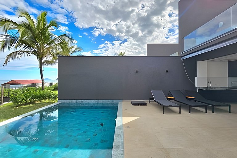 Refúgio Vista Mar Camburi | Casa de Luxo com Jacuzzi