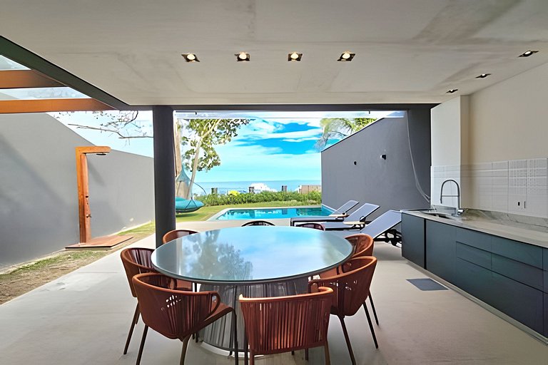 Refúgio Vista Mar Camburi | Casa de Luxo com Jacuzzi