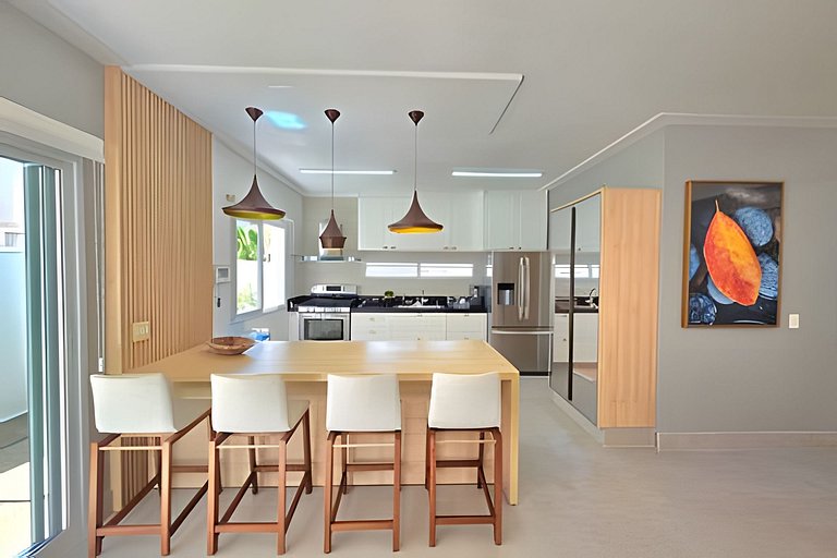 Casa 5 Qts na Reserva Guaratuba | Piscina, Sauna & Ar