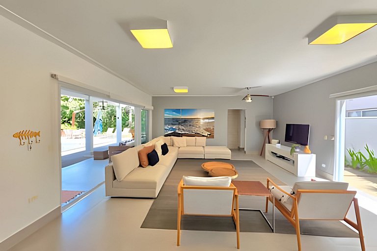 Casa 5 Qts na Reserva Guaratuba | Piscina, Sauna & Ar