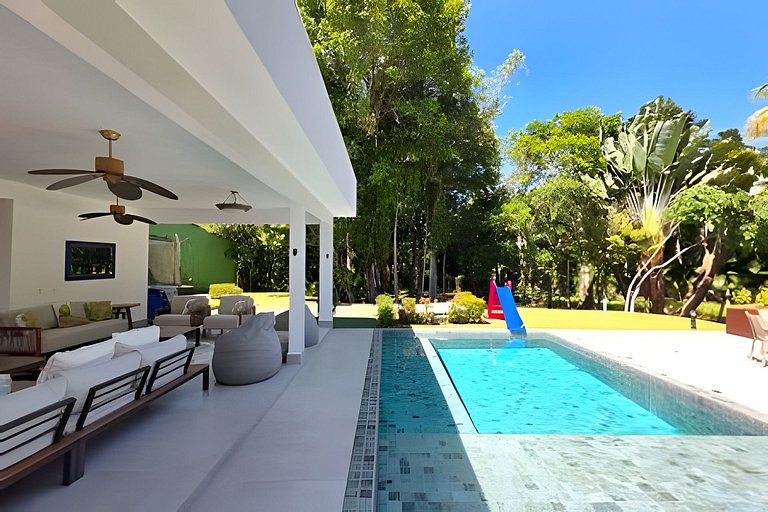 Casa 5 Qts na Reserva Guaratuba | Piscina, Sauna & Ar