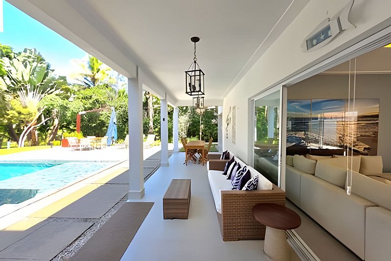 Casa 5 Qts na Reserva Guaratuba | Piscina, Sauna & Ar