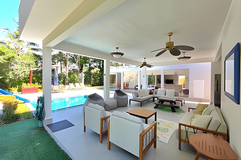 Casa 5 Qts na Reserva Guaratuba | Piscina, Sauna & Ar