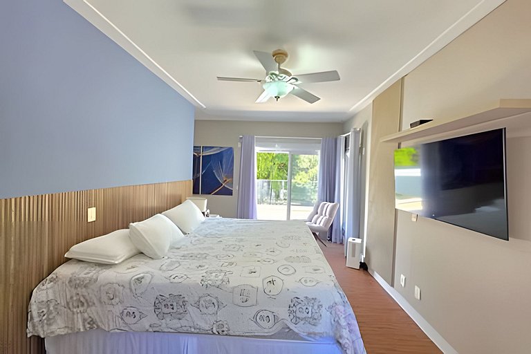 Casa 5 Qts na Reserva Guaratuba | Piscina, Sauna & Ar