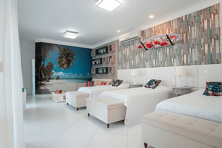 Casa c/ Piscina Pé na Areia em Guaratuba | 8 Suítes