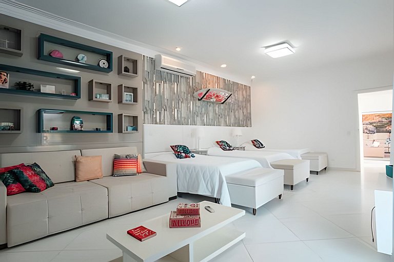 Casa c/ Piscina Pé na Areia em Guaratuba | 8 Suítes