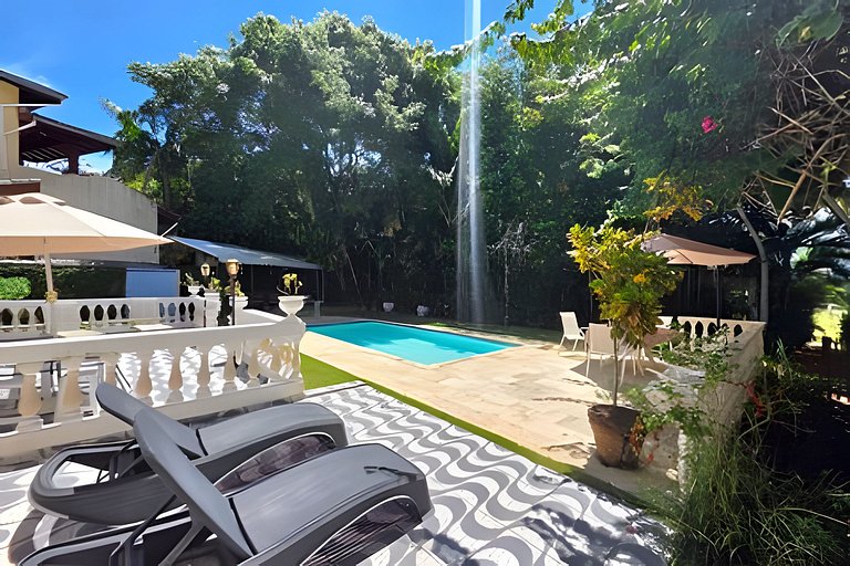 Casa Pé na Areia c/ Piscina em Guaratuba p/ até 10 Pessoas