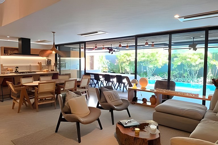 Camburi Decorada em Condomínio Pé na Areia