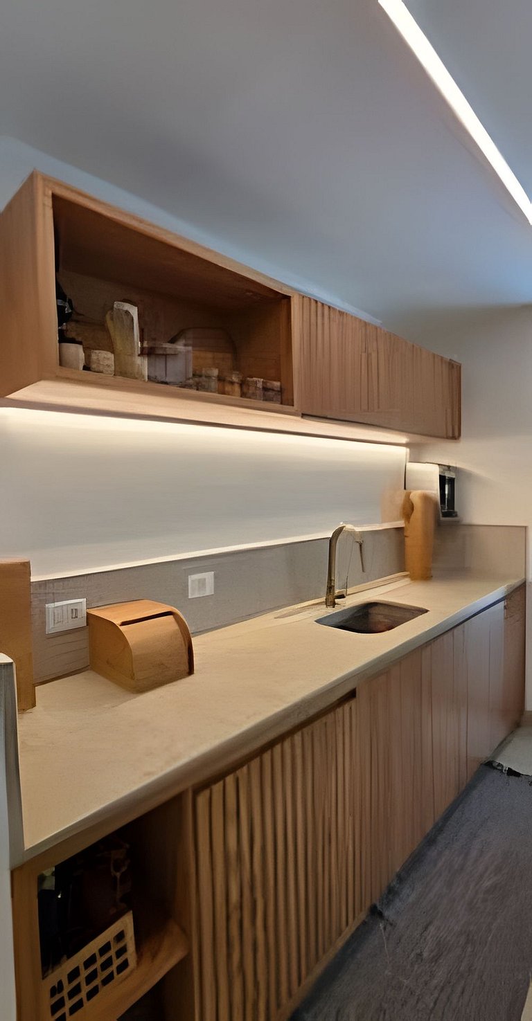 Camburi Decorada em Condomínio Pé na Areia