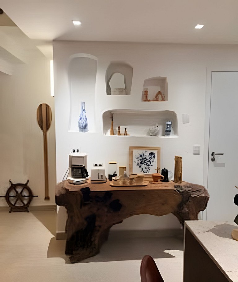 Camburi Decorada em Condomínio Pé na Areia