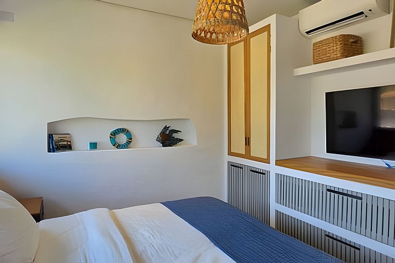 Camburi Decorada em Condomínio Pé na Areia