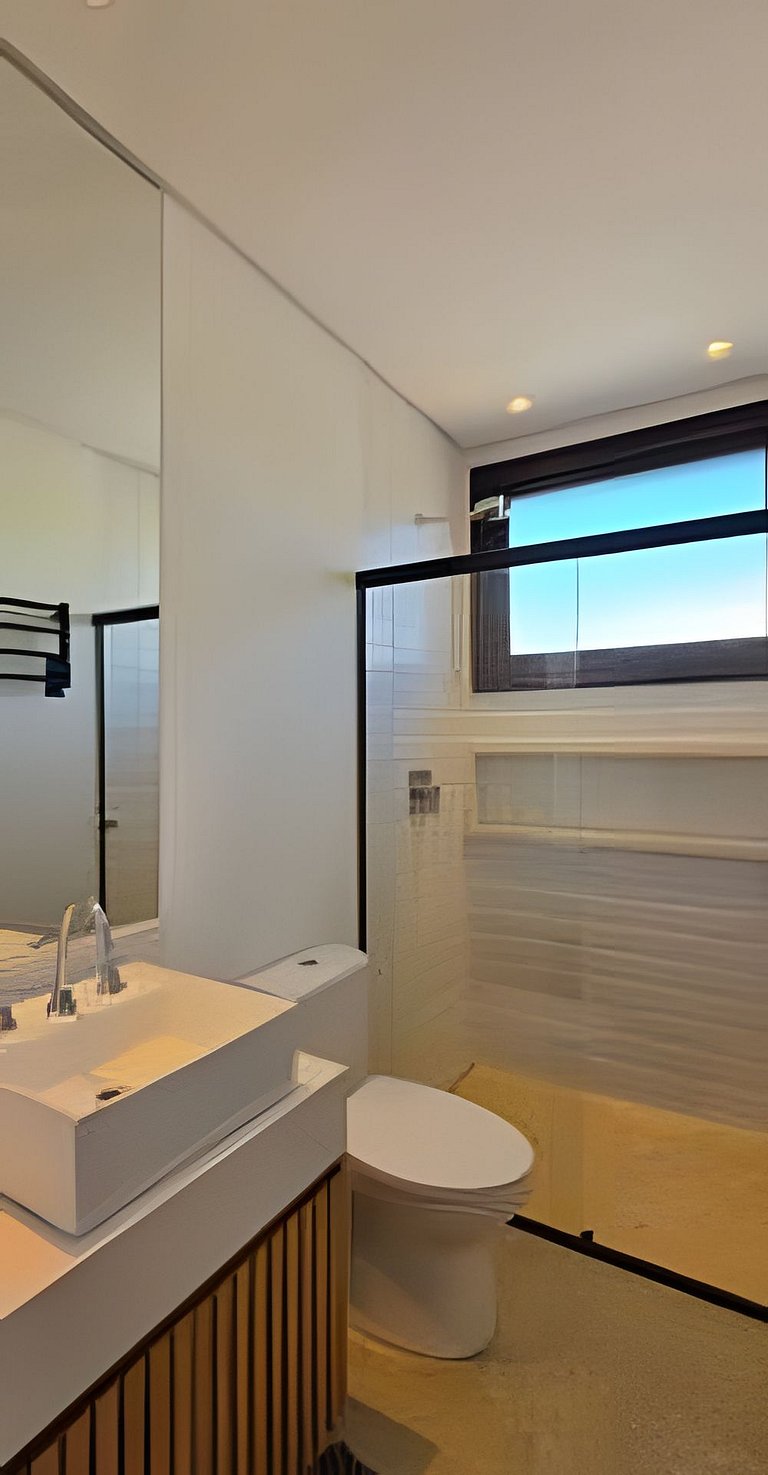 Camburi Decorada em Condomínio Pé na Areia