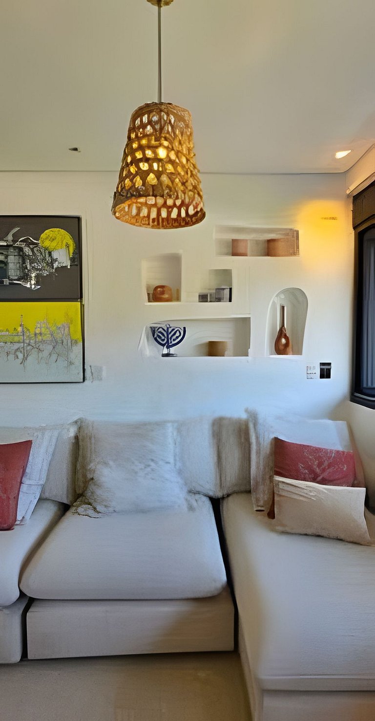 Camburi Decorada em Condomínio Pé na Areia