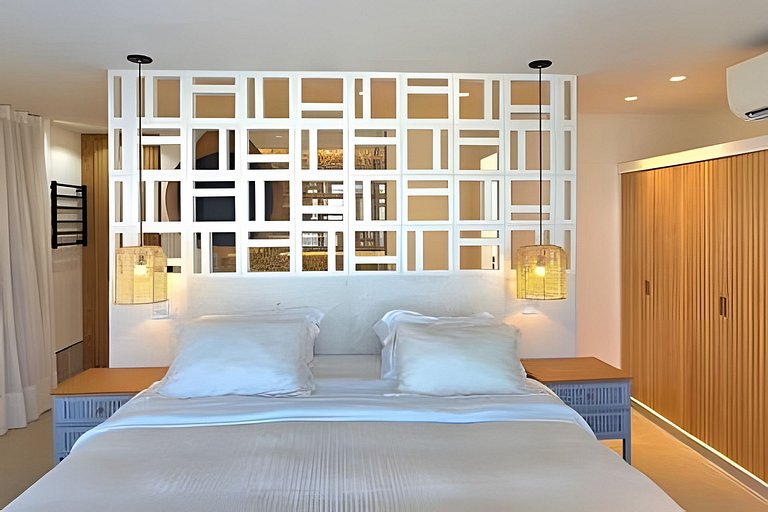 Camburi Decorada em Condomínio Pé na Areia