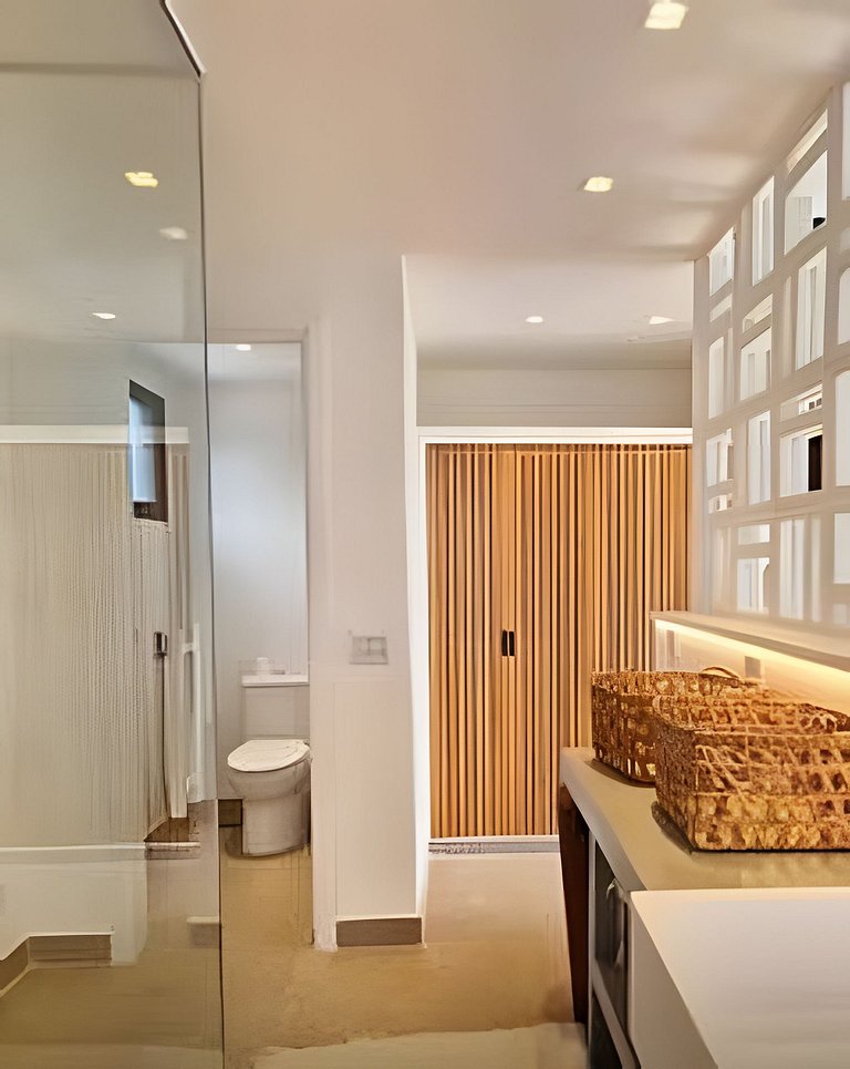 Camburi Decorada em Condomínio Pé na Areia