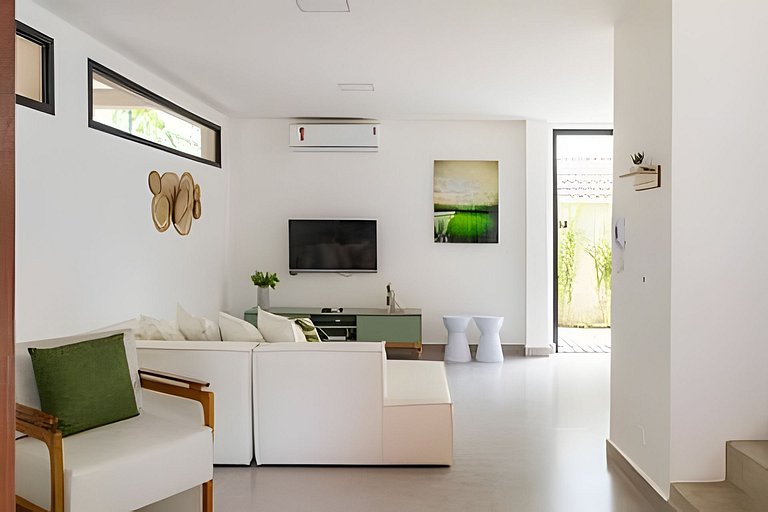 Casa Camburi II em condomínio 350m do mar