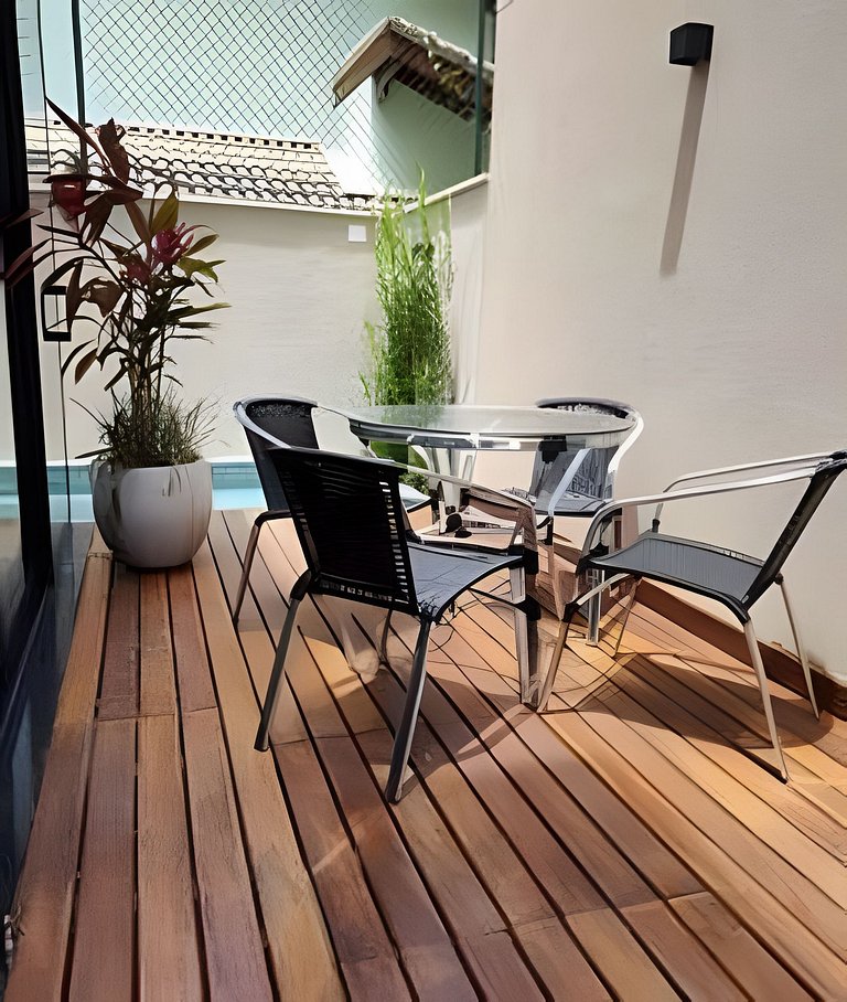 Casa Camburi II em condomínio 350m do mar